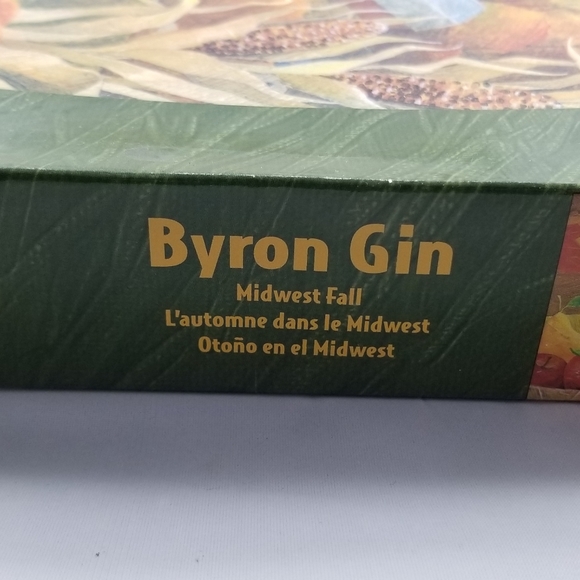 The Gallery Midwest Fall Byron Gin Jigsaw Puzzle 1000 Piece Cows Farm Autumn - Picture 5 of 8